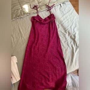 Elegant Burgundy Dress